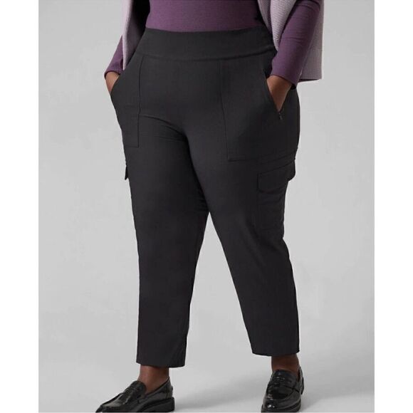 NWT $98 -ATHLETA- Black Chelsea Cargo Lined Pants, Plus Size 16 Style #631619 - Picture 4 of 13